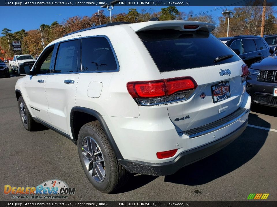 2021 Jeep Grand Cherokee Limited 4x4 Bright White / Black Photo #6