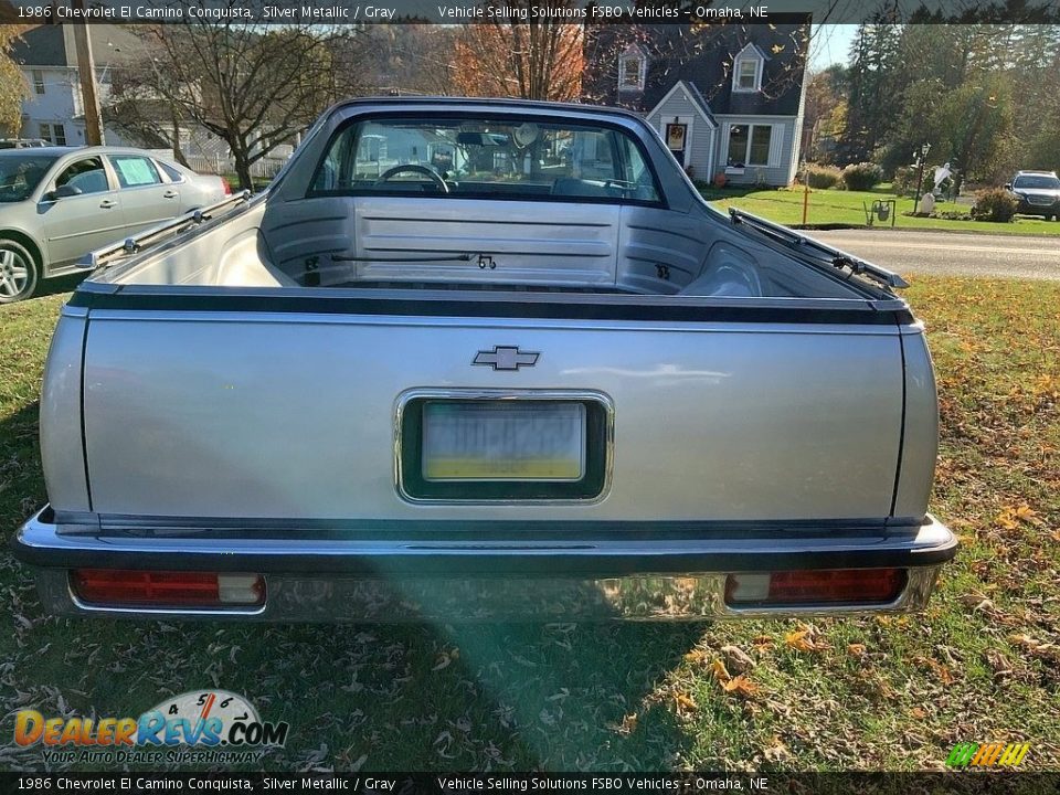 1986 Chevrolet El Camino Conquista Silver Metallic / Gray Photo #18