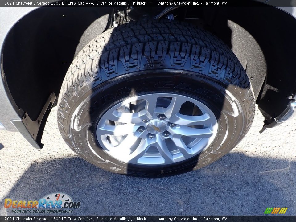 2021 Chevrolet Silverado 1500 LT Crew Cab 4x4 Silver Ice Metallic / Jet Black Photo #4