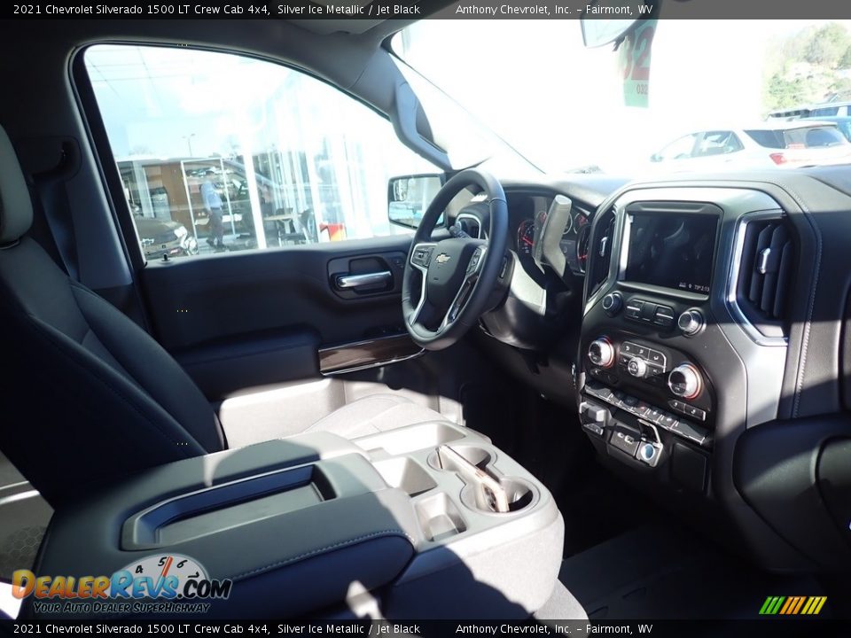 2021 Chevrolet Silverado 1500 LT Crew Cab 4x4 Silver Ice Metallic / Jet Black Photo #6