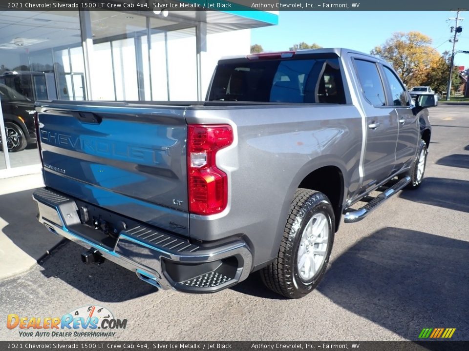 2021 Chevrolet Silverado 1500 LT Crew Cab 4x4 Silver Ice Metallic / Jet Black Photo #9