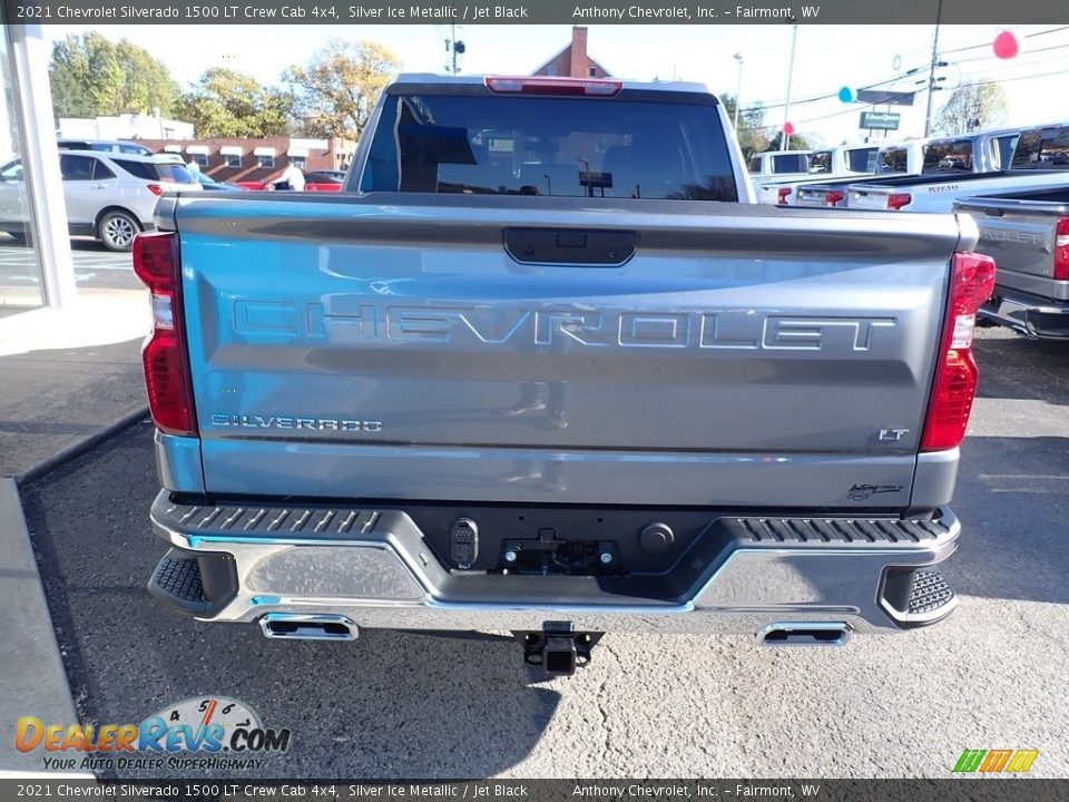 2021 Chevrolet Silverado 1500 LT Crew Cab 4x4 Silver Ice Metallic / Jet Black Photo #10