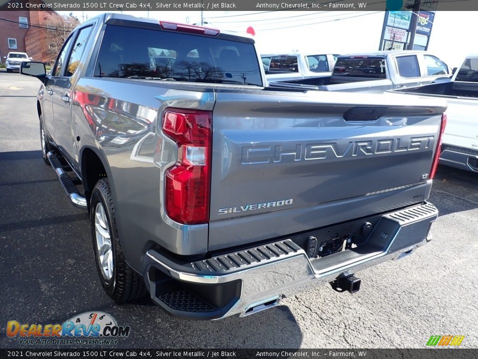 2021 Chevrolet Silverado 1500 LT Crew Cab 4x4 Silver Ice Metallic / Jet Black Photo #11