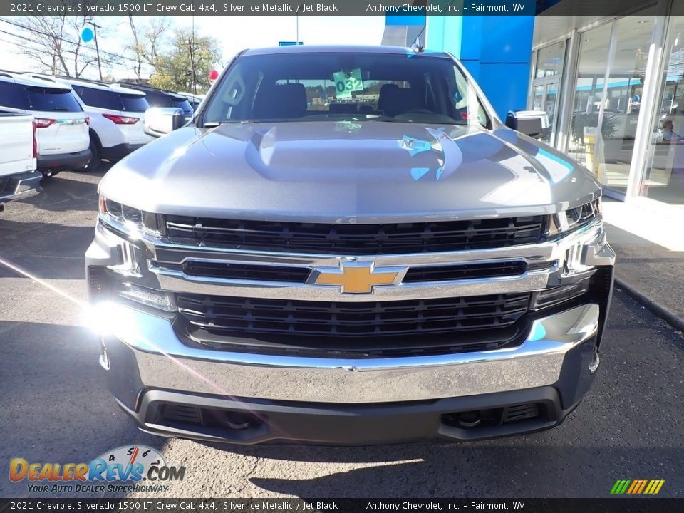 2021 Chevrolet Silverado 1500 LT Crew Cab 4x4 Silver Ice Metallic / Jet Black Photo #13