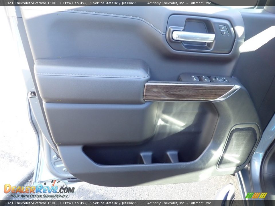 2021 Chevrolet Silverado 1500 LT Crew Cab 4x4 Silver Ice Metallic / Jet Black Photo #15
