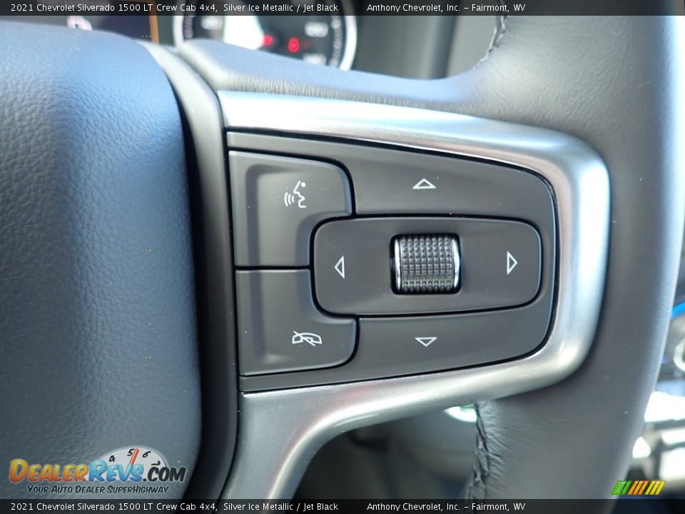 2021 Chevrolet Silverado 1500 LT Crew Cab 4x4 Silver Ice Metallic / Jet Black Photo #19