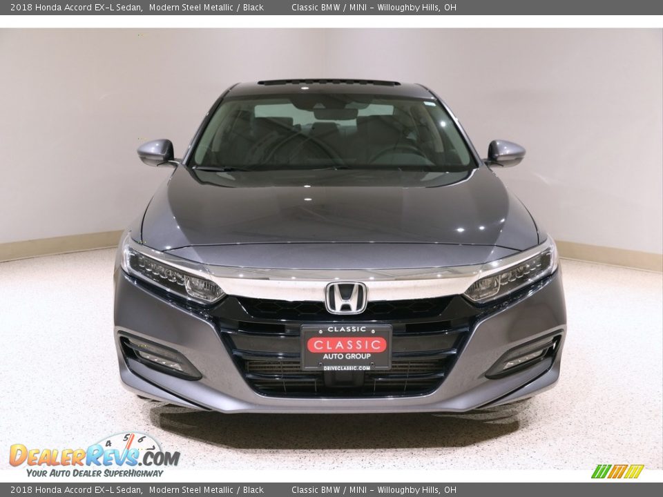 2018 Honda Accord EX-L Sedan Modern Steel Metallic / Black Photo #2