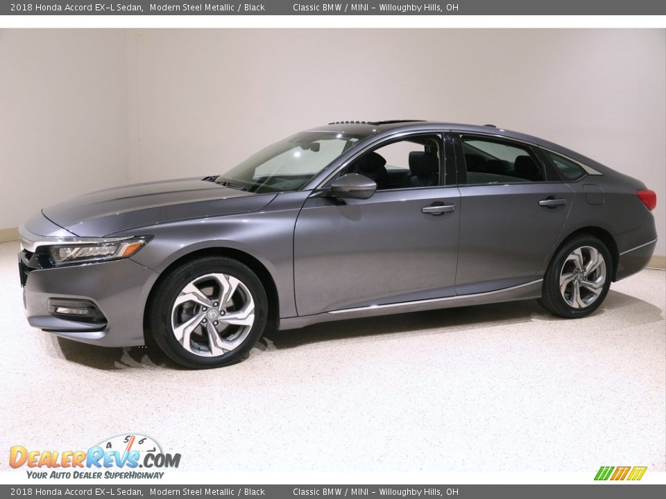 2018 Honda Accord EX-L Sedan Modern Steel Metallic / Black Photo #3