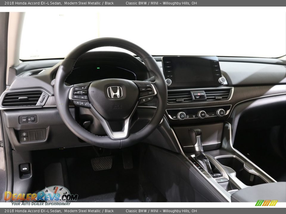 2018 Honda Accord EX-L Sedan Modern Steel Metallic / Black Photo #7
