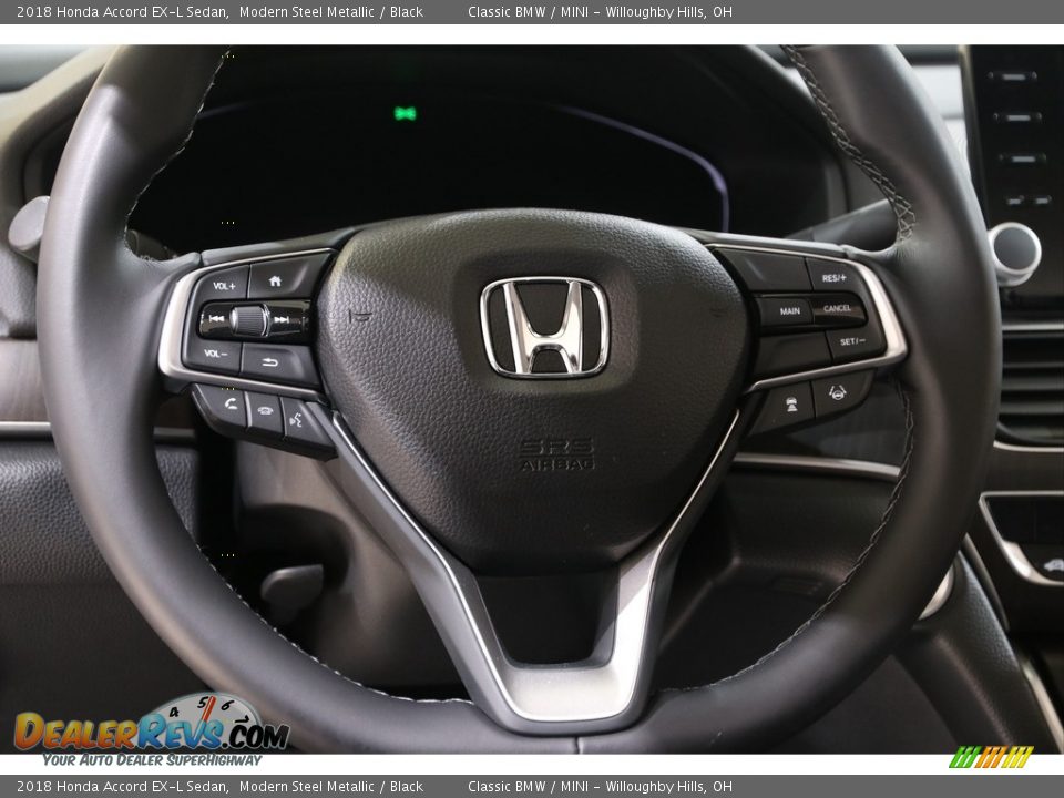 2018 Honda Accord EX-L Sedan Modern Steel Metallic / Black Photo #8
