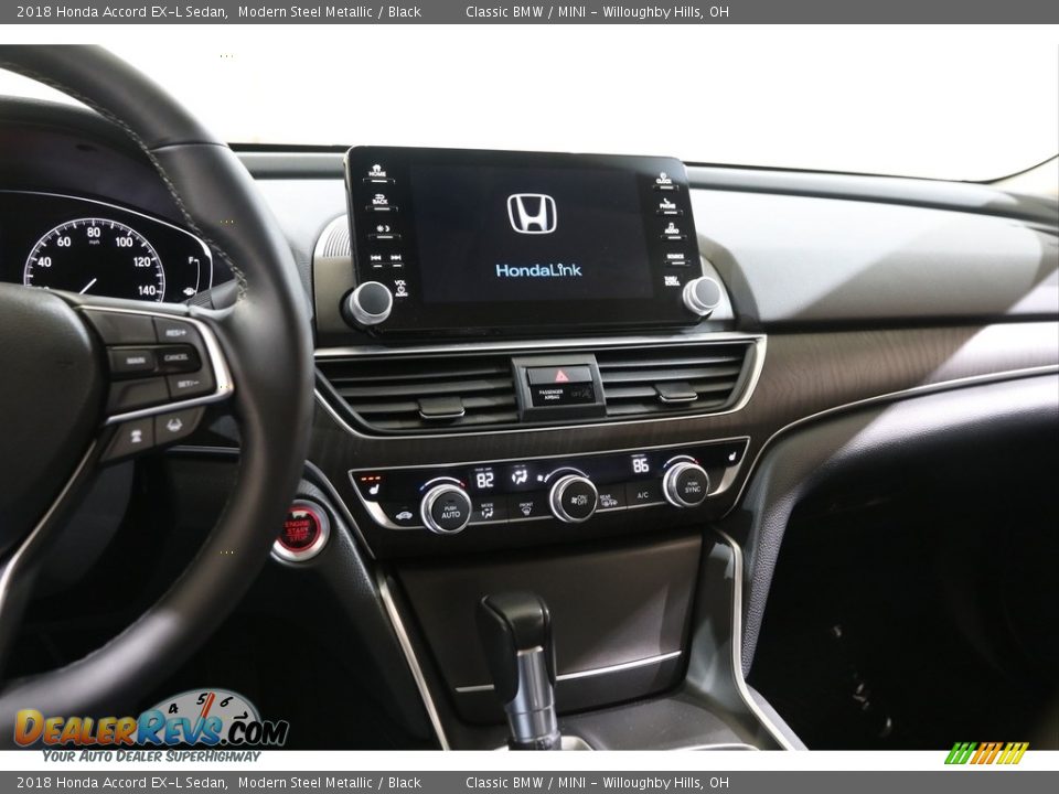 2018 Honda Accord EX-L Sedan Modern Steel Metallic / Black Photo #10