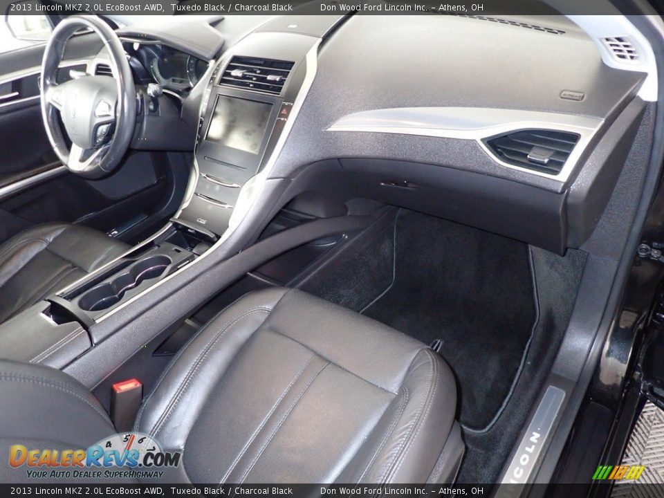 2013 Lincoln MKZ 2.0L EcoBoost AWD Tuxedo Black / Charcoal Black Photo #25