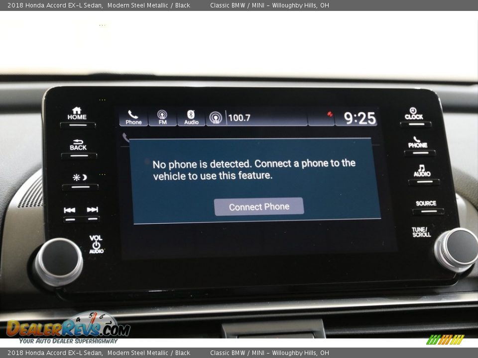 2018 Honda Accord EX-L Sedan Modern Steel Metallic / Black Photo #14