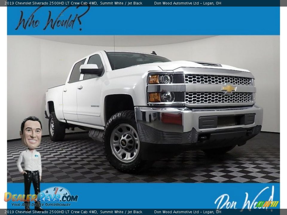 2019 Chevrolet Silverado 2500HD LT Crew Cab 4WD Summit White / Jet Black Photo #1