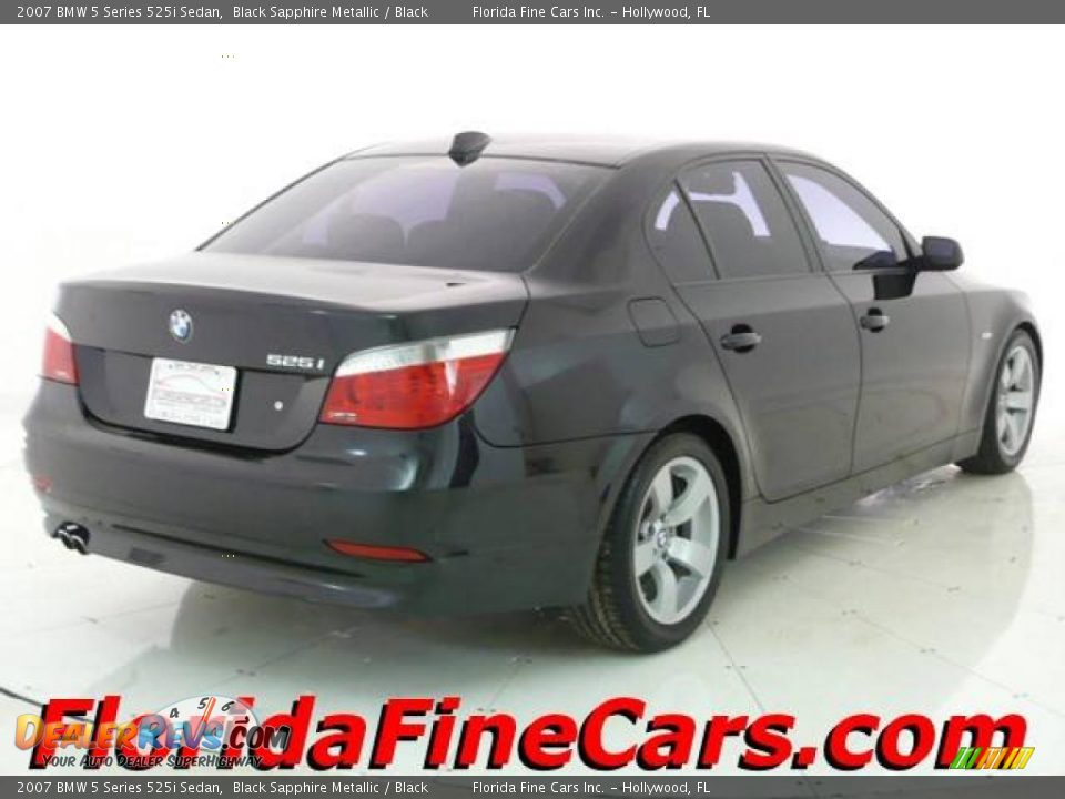 2007 BMW 5 Series 525i Sedan Black Sapphire Metallic / Black Photo #2