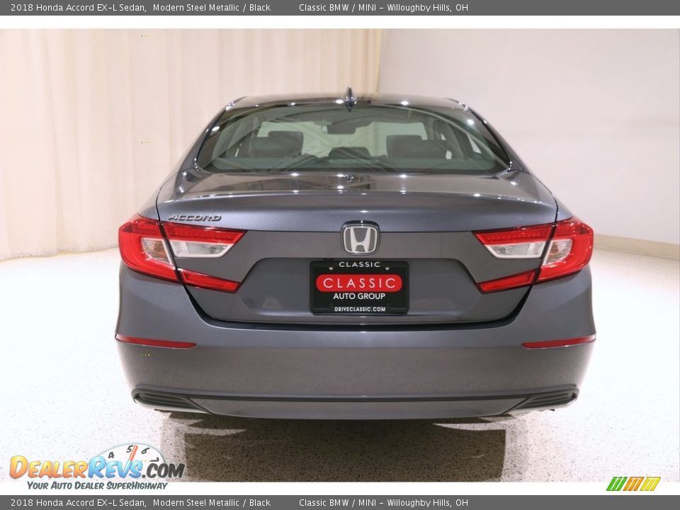 2018 Honda Accord EX-L Sedan Modern Steel Metallic / Black Photo #27