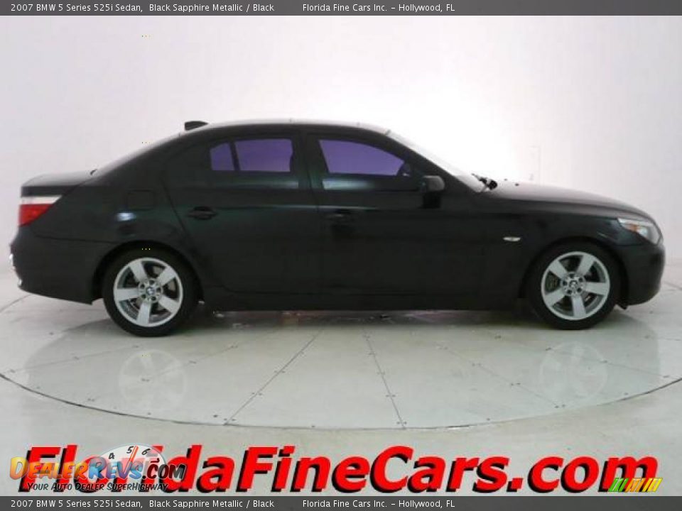 2007 BMW 5 Series 525i Sedan Black Sapphire Metallic / Black Photo #4