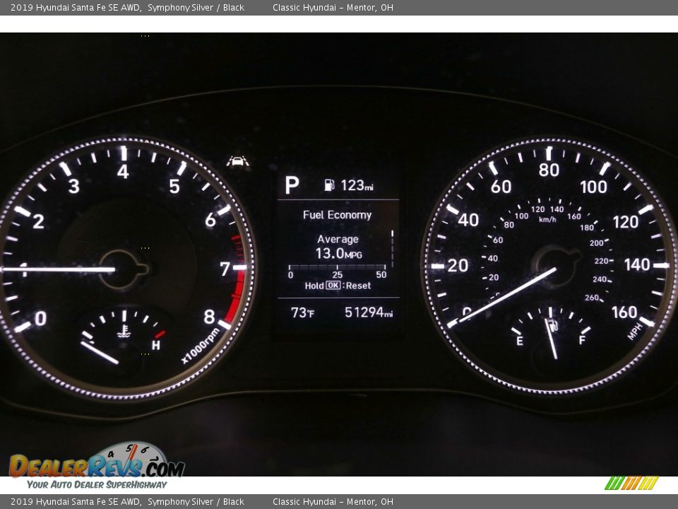 2019 Hyundai Santa Fe SE AWD Symphony Silver / Black Photo #7