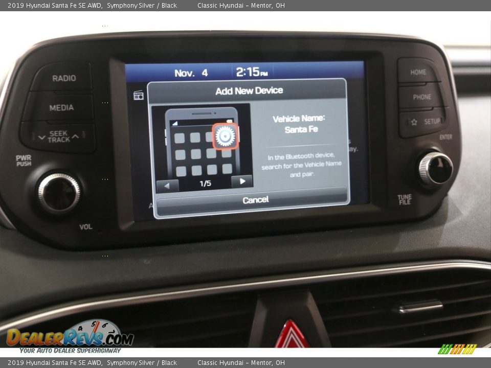 2019 Hyundai Santa Fe SE AWD Symphony Silver / Black Photo #11