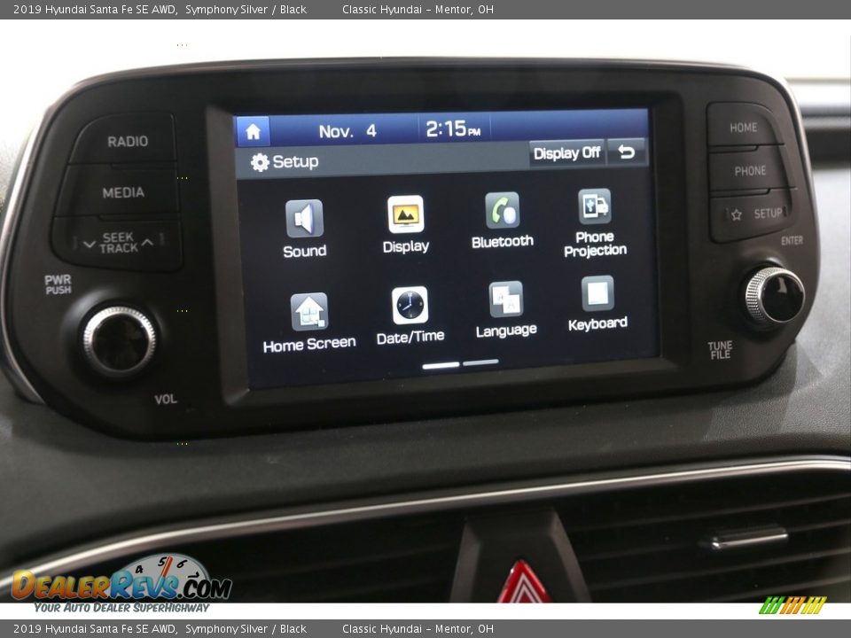 2019 Hyundai Santa Fe SE AWD Symphony Silver / Black Photo #12