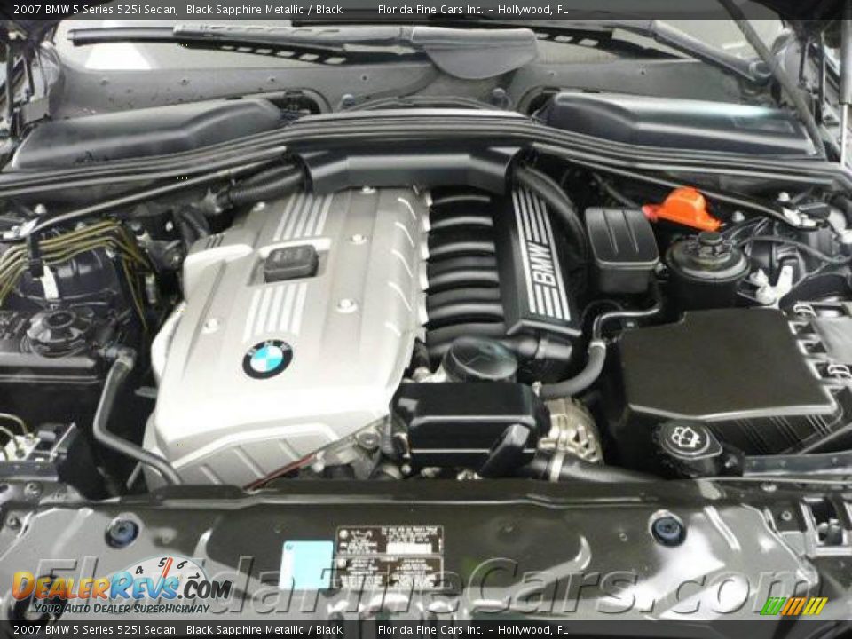 2007 BMW 5 Series 525i Sedan Black Sapphire Metallic / Black Photo #9
