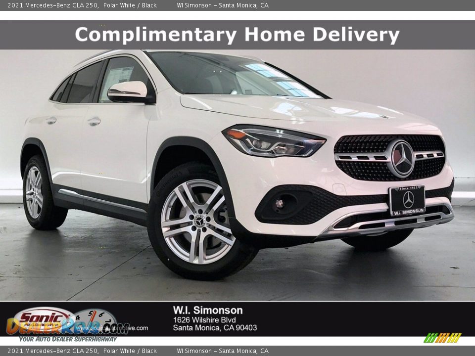2021 Mercedes-Benz GLA 250 Polar White / Black Photo #1