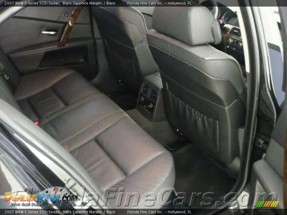 2007 BMW 5 Series 525i Sedan Black Sapphire Metallic / Black Photo #15
