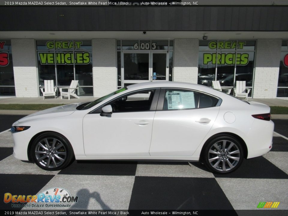 2019 Mazda MAZDA3 Select Sedan Snowflake White Pearl Mica / Black Photo #1