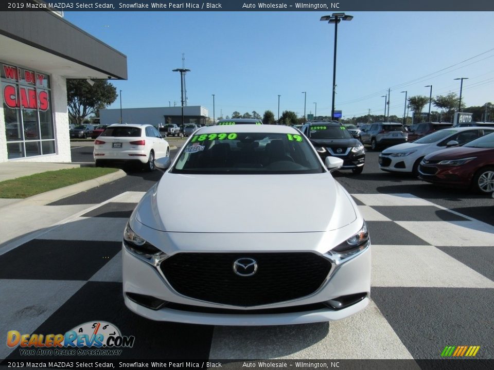 2019 Mazda MAZDA3 Select Sedan Snowflake White Pearl Mica / Black Photo #2