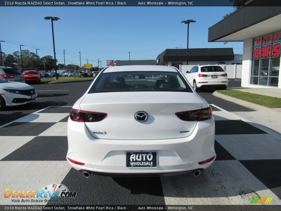 2019 Mazda MAZDA3 Select Sedan Snowflake White Pearl Mica / Black Photo #4