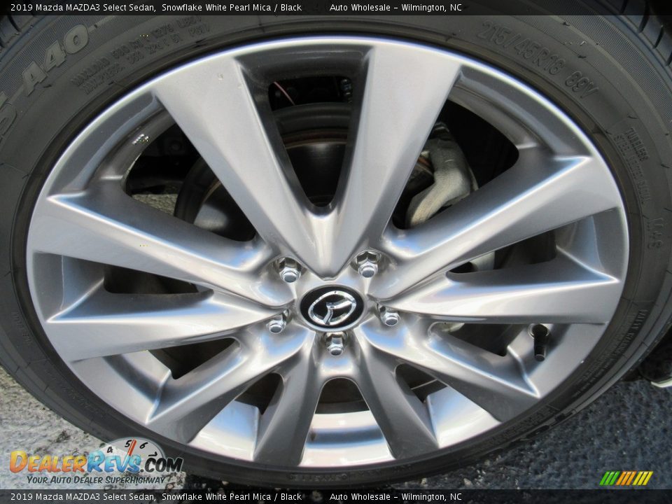 2019 Mazda MAZDA3 Select Sedan Snowflake White Pearl Mica / Black Photo #7