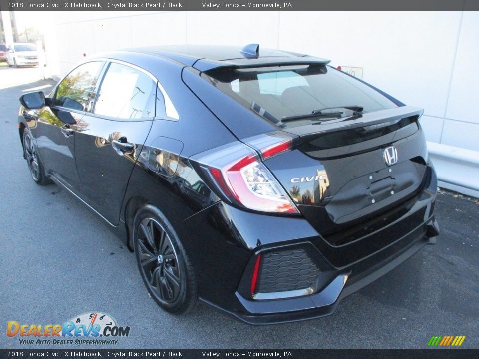 2018 Honda Civic EX Hatchback Crystal Black Pearl / Black Photo #3