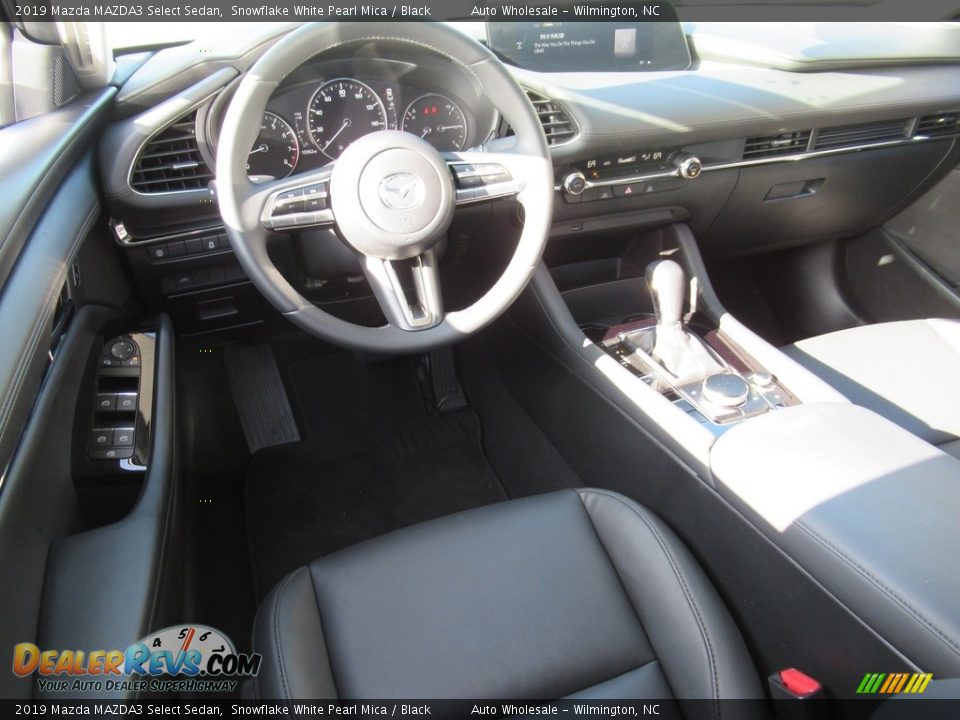 2019 Mazda MAZDA3 Select Sedan Snowflake White Pearl Mica / Black Photo #14
