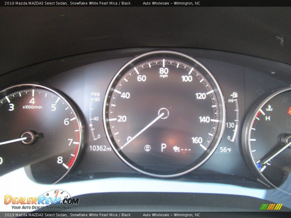 2019 Mazda MAZDA3 Select Sedan Snowflake White Pearl Mica / Black Photo #15