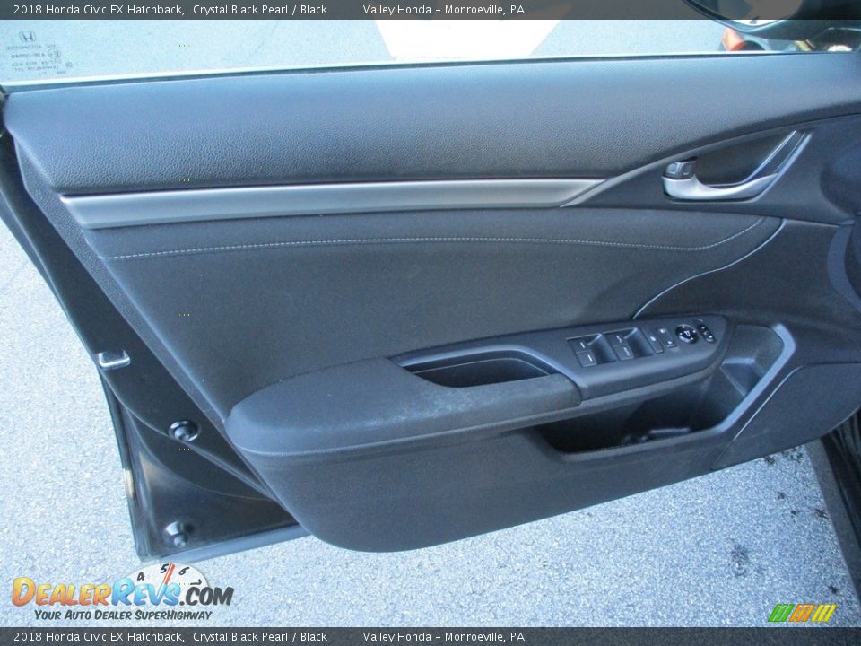 2018 Honda Civic EX Hatchback Crystal Black Pearl / Black Photo #10