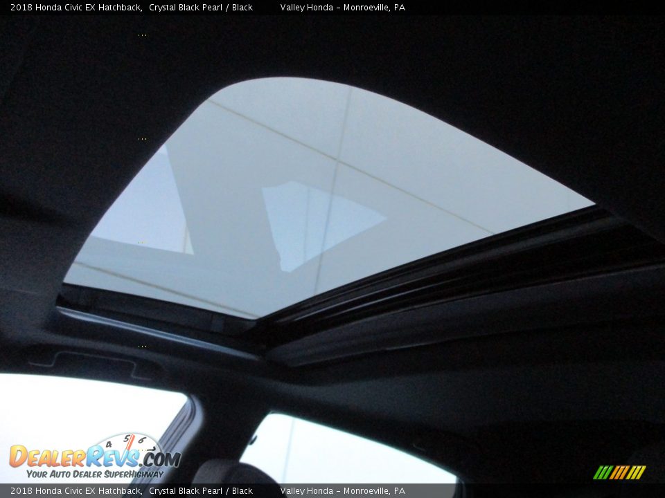 2018 Honda Civic EX Hatchback Crystal Black Pearl / Black Photo #11