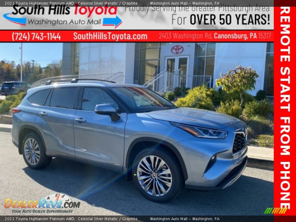 2021 Toyota Highlander Platinum AWD Celestial Silver Metallic / Graphite Photo #1