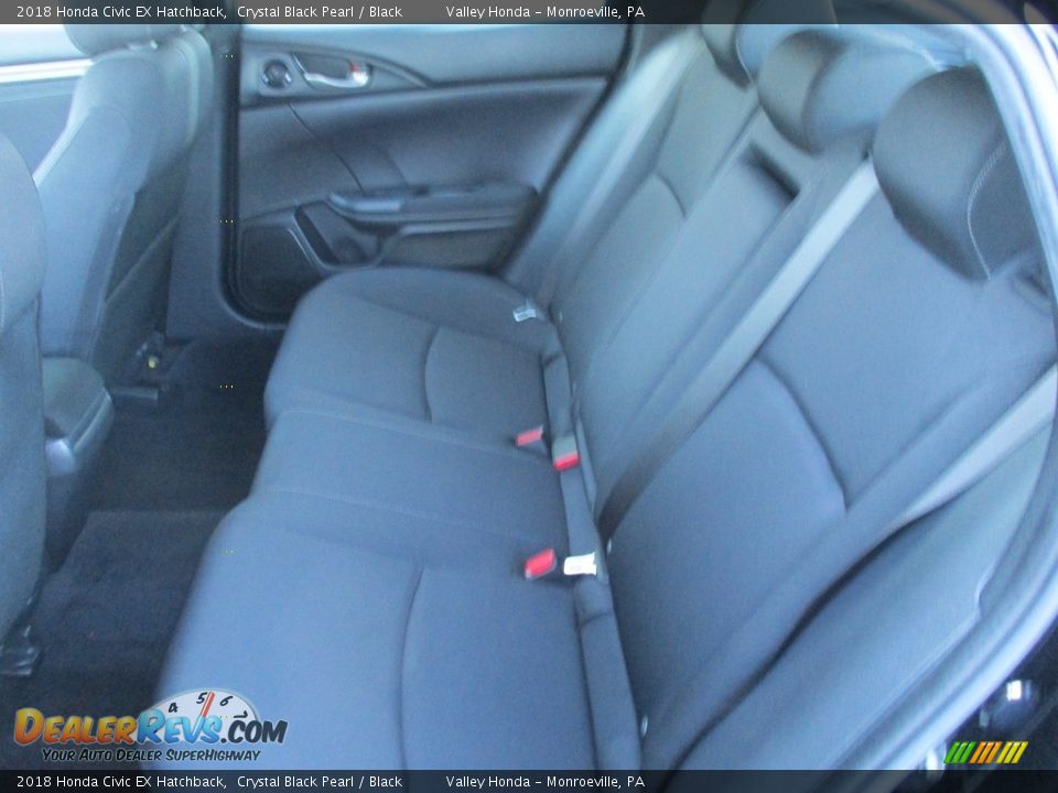 2018 Honda Civic EX Hatchback Crystal Black Pearl / Black Photo #13