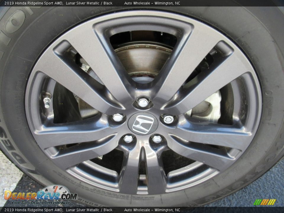 2019 Honda Ridgeline Sport AWD Lunar Silver Metallic / Black Photo #7