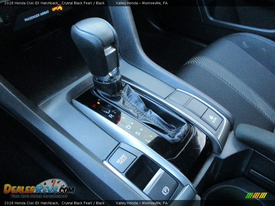 2018 Honda Civic EX Hatchback Crystal Black Pearl / Black Photo #17