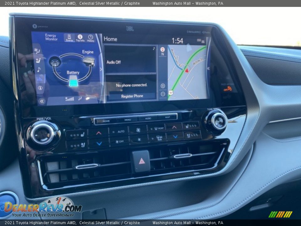 2021 Toyota Highlander Platinum AWD Celestial Silver Metallic / Graphite Photo #10