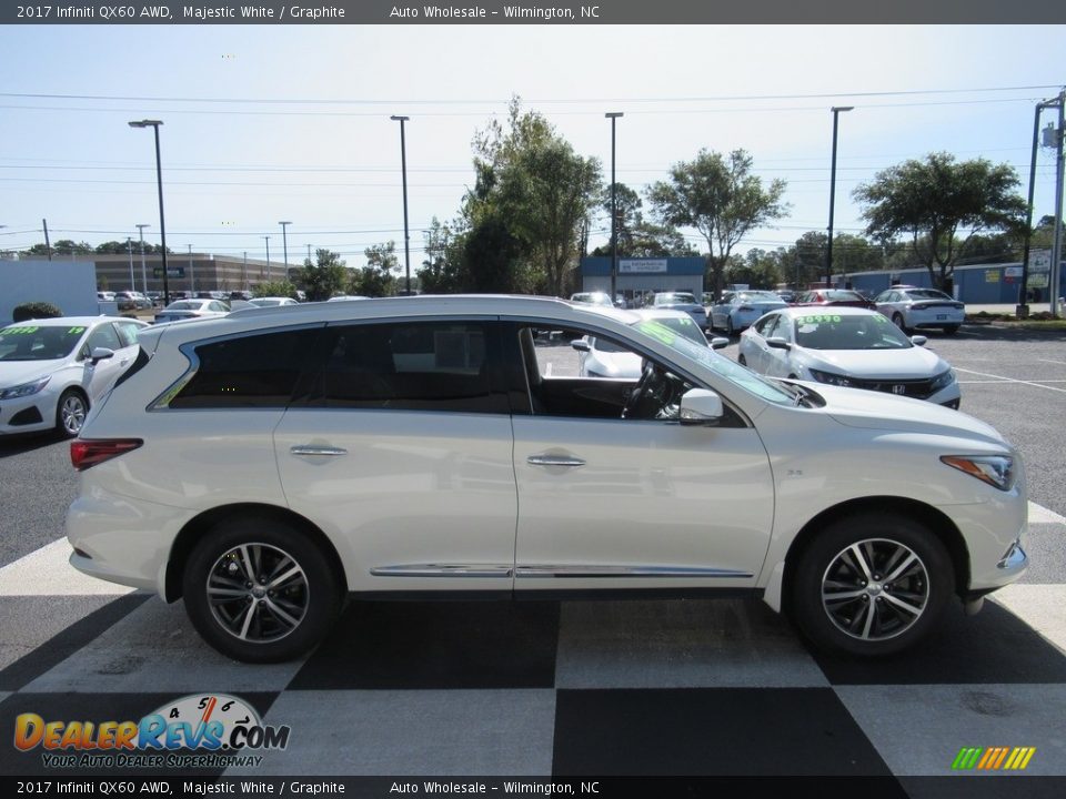 Majestic White 2017 Infiniti QX60 AWD Photo #3