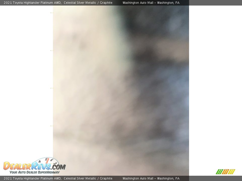 2021 Toyota Highlander Platinum AWD Celestial Silver Metallic / Graphite Photo #33