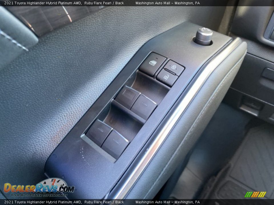 2021 Toyota Highlander Hybrid Platinum AWD Ruby Flare Pearl / Black Photo #23