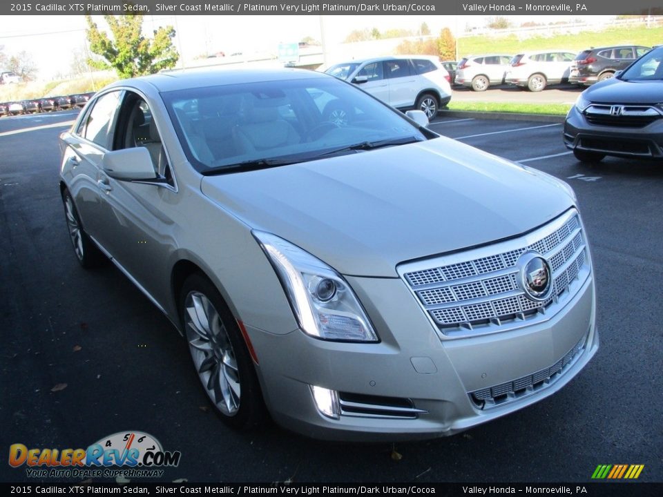 2015 Cadillac XTS Platinum Sedan Silver Coast Metallic / Platinum Very Light Platinum/Dark Urban/Cocoa Photo #7