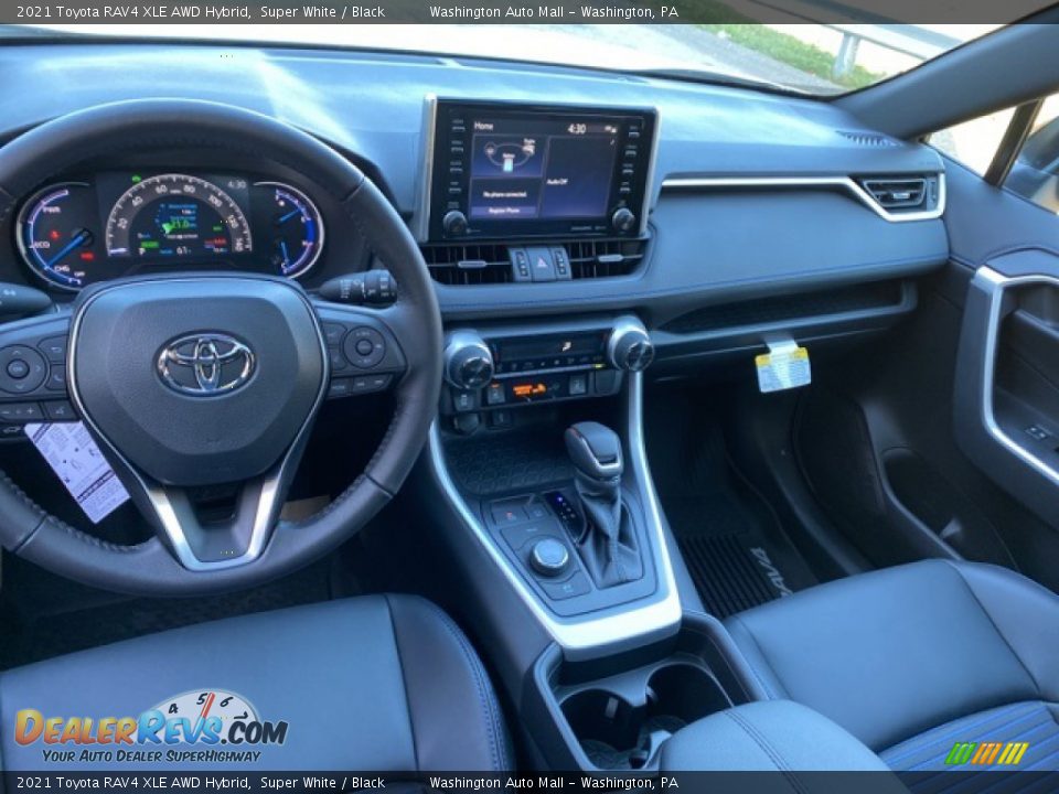 2021 Toyota RAV4 XLE AWD Hybrid Super White / Black Photo #3