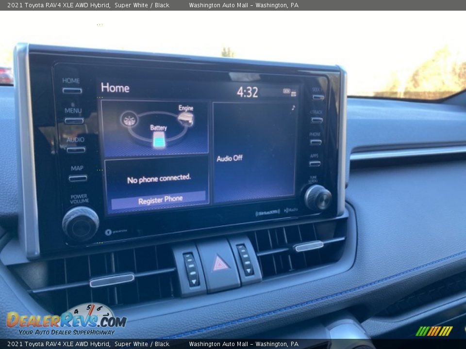 2021 Toyota RAV4 XLE AWD Hybrid Super White / Black Photo #9