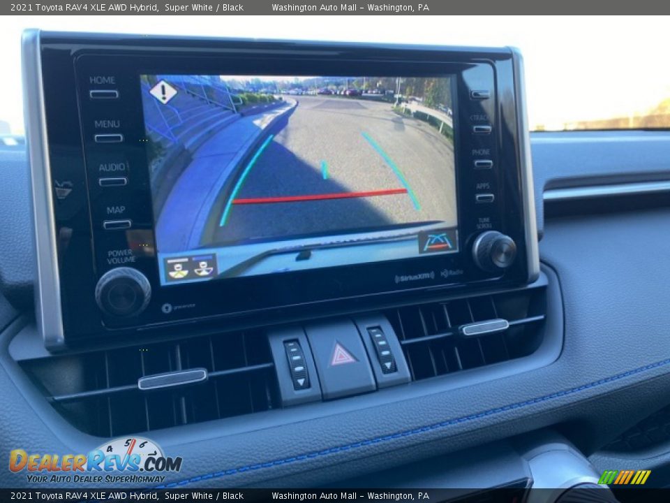 2021 Toyota RAV4 XLE AWD Hybrid Super White / Black Photo #10