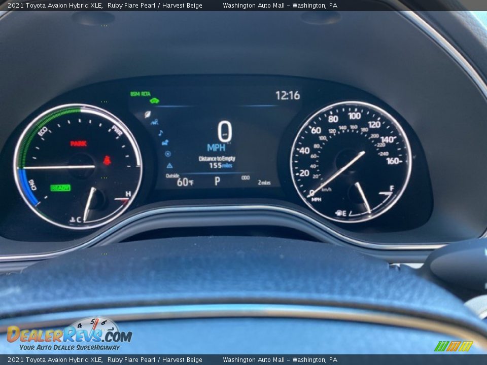 2021 Toyota Avalon Hybrid XLE Gauges Photo #7