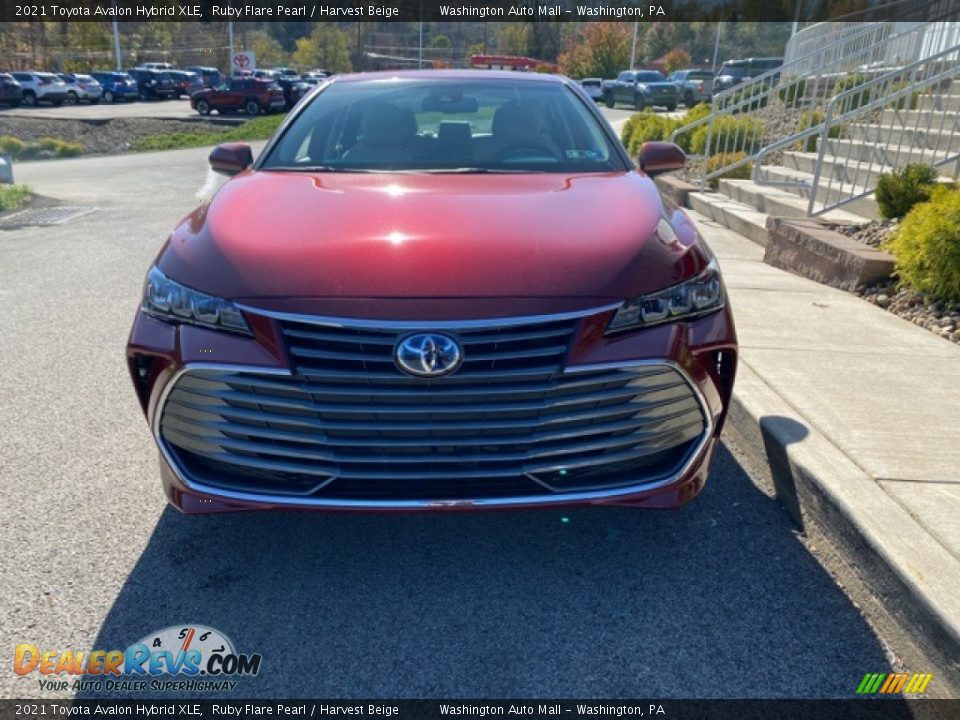 2021 Toyota Avalon Hybrid XLE Ruby Flare Pearl / Harvest Beige Photo #13